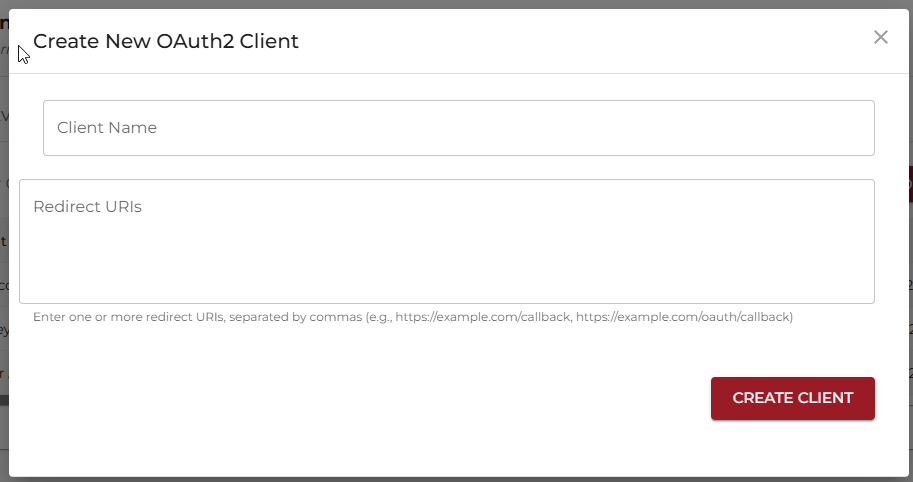Open OAuth2 integration options